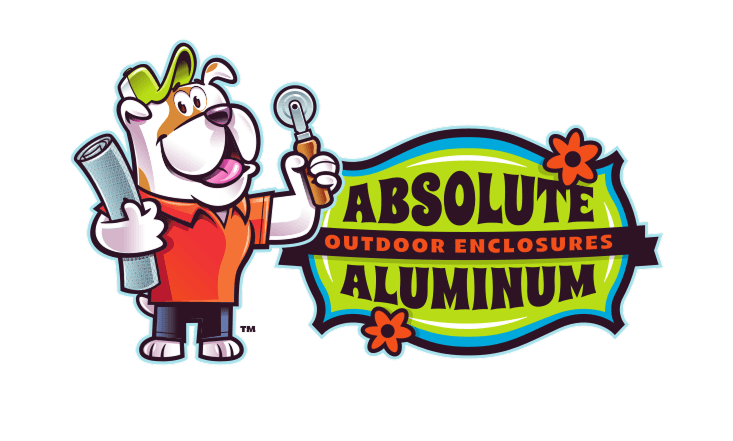 The Absolute Aluminum logo and mascot.